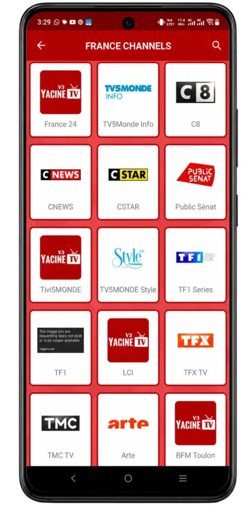 Yacine TV France Channels
